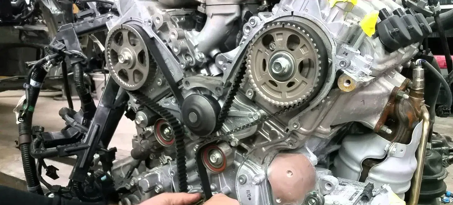 Motor con cadena de distribución